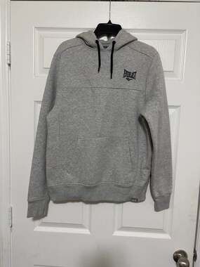 Everlast Men's Grey Pullover Logo Hoodie